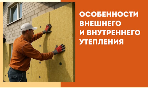 Какие особенности внешнего и внутреннего утепления в Малгобеке