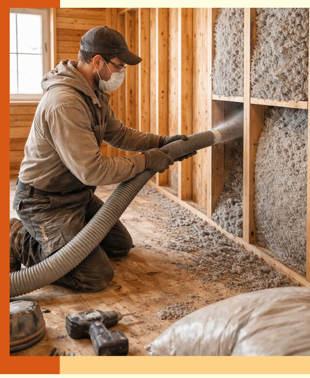 Утепление дачного дома эковатой в Малгобеке — быстро и надёжно