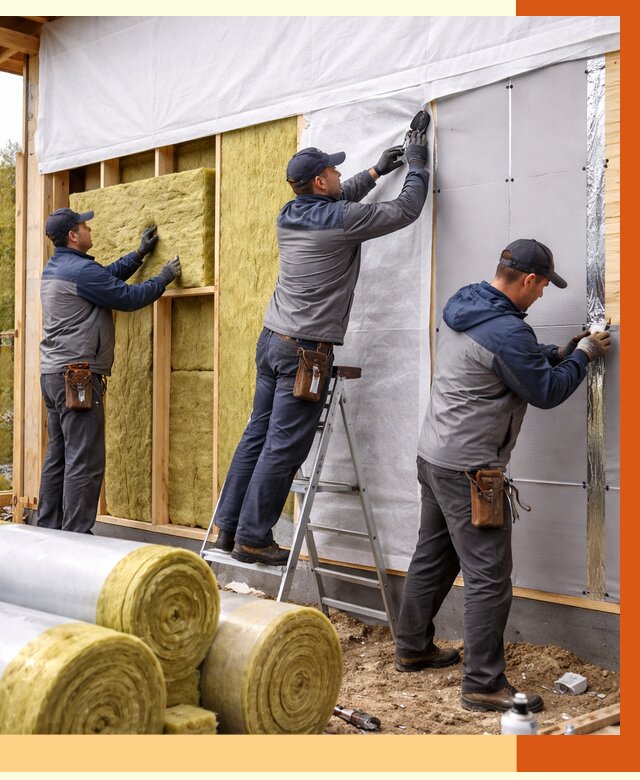 Утепление каркасного дома в Малгобеке от 4334 руб./м2 — профессионально | ТепломастерМлг