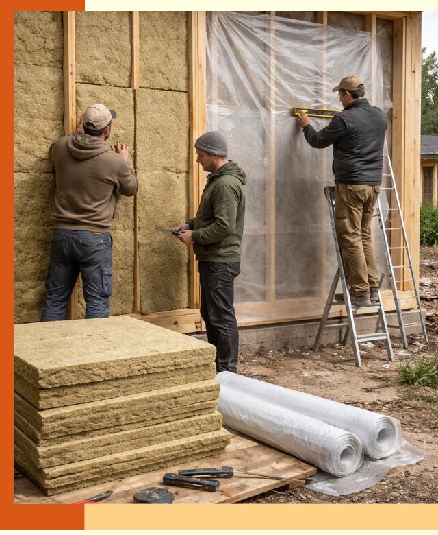 Утепление каркасного дома в Малгобеке под ключ с гарантией качества
