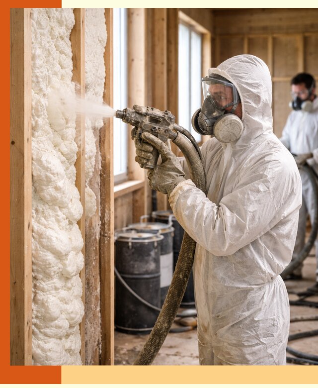 Утепление каркасного дома пенополиуретаном в Малгобеке
