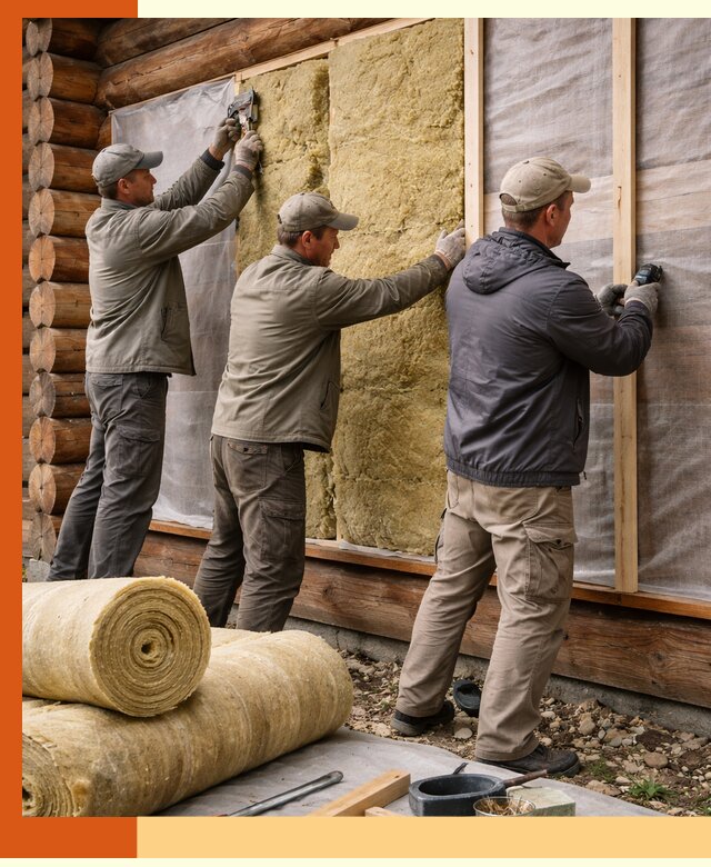 Утепление деревянного дома в Малгобеке эффективными технологиями