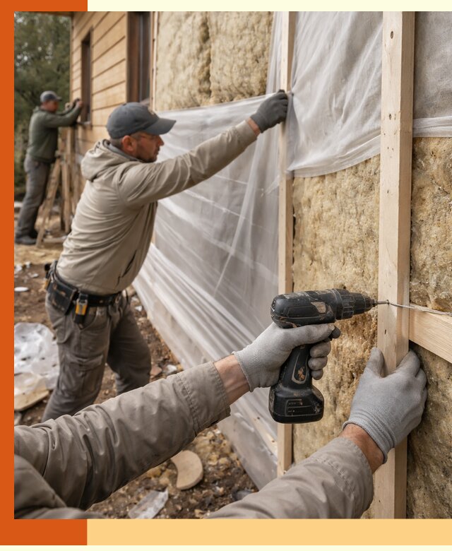 Утепление дома из бруса в Малгобеке качественно и долговечно