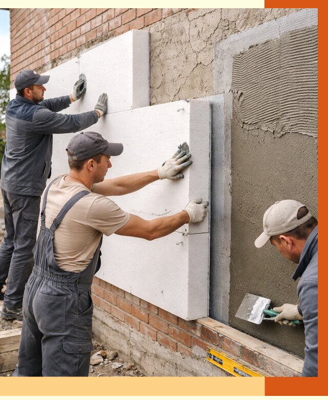 Утепление кирпичного дома в Малгобеке от 4334 руб. под ключ | ТепломастерМлг