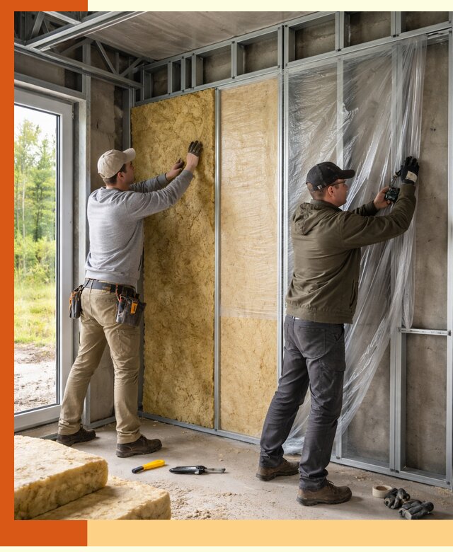 Утепление дома из ЛСТК в Малгобеке с гарантией качества и эффективности