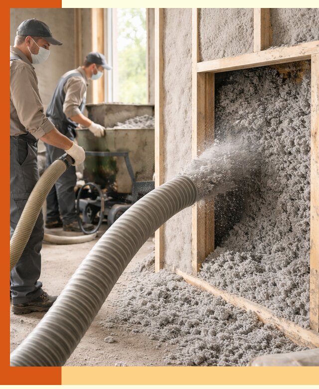 Утепление коттеджа эковатой в Малгобеке с гарантией качества