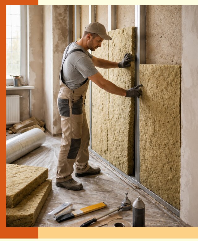 Утепление квартиры в Малгобеке — комплексная теплоизоляция стен и полов