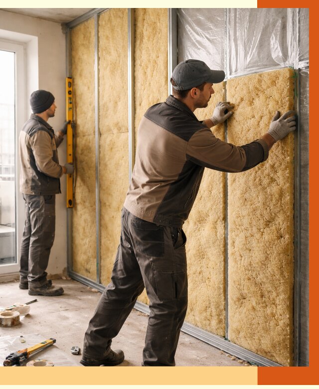 Утепление квартиры изнутри в Малгобеке от 4488 руб. за м2 | Проф. работы ТепломастерМлг