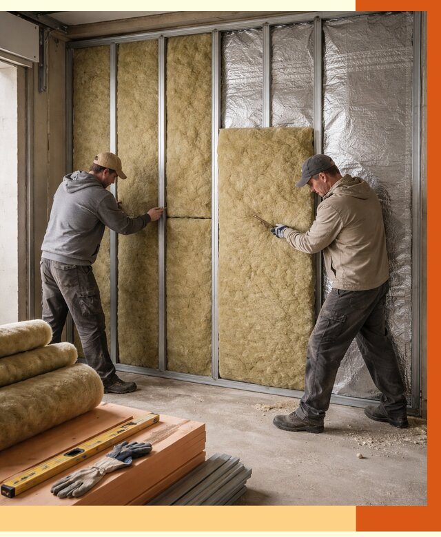 Утепление гаража изнутри в Малгобеке от 7739 руб/м2 — работы и цена | ТепломастерМлг