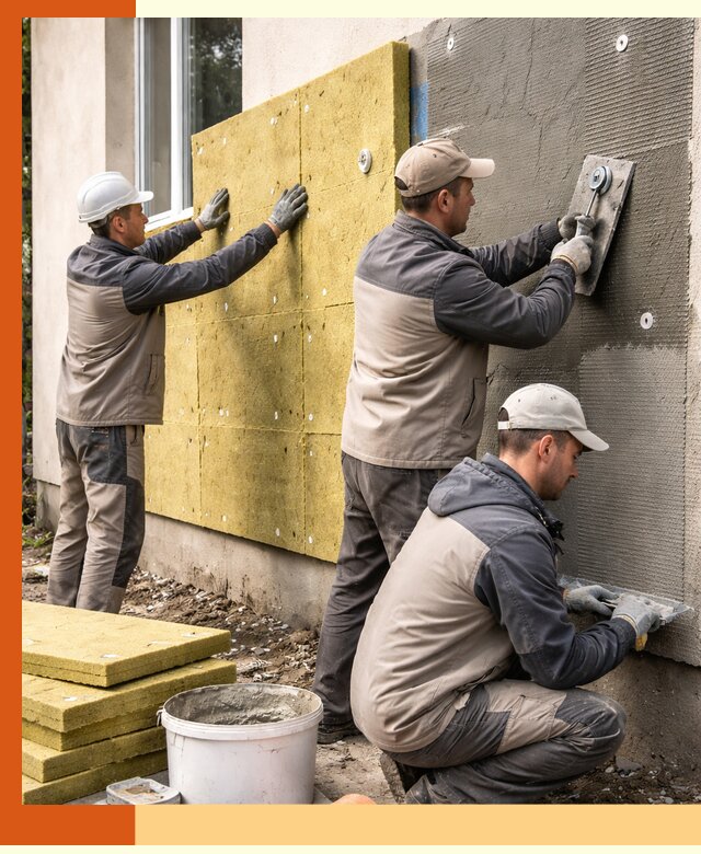 Утепление фасада под штукатурку в Малгобеке — энергоэффективная технология