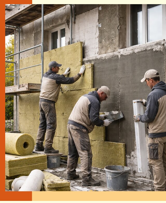 Утепление фасада зданий и домов в Малгобеке