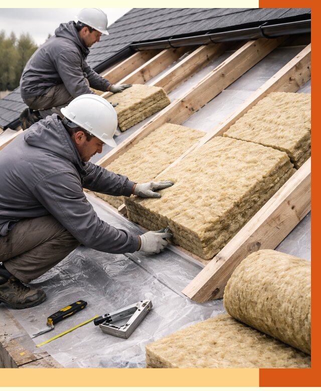 Утепление крыши в Малгобеке от 1909 руб./м2 — комплексное утепление кровли | ТепломастерМлг