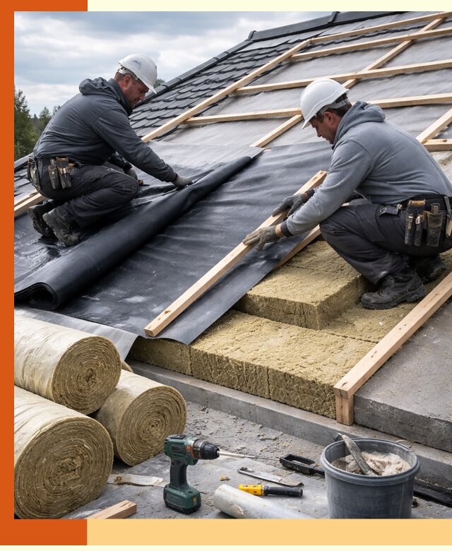 Утепление крыши снаружи в Малгобеке: профессиональная теплоизоляция