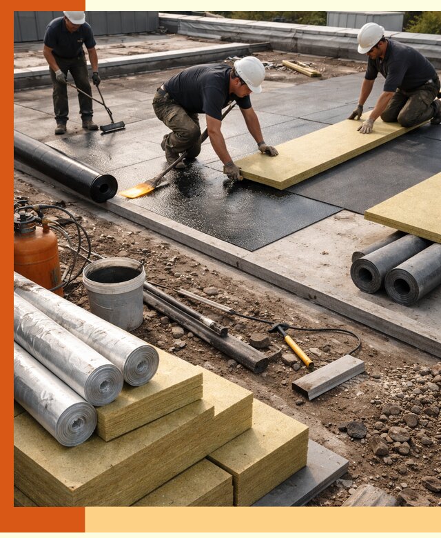 Утепление плоской крыши в Малгобеке — надежная теплоизоляция и герметизация