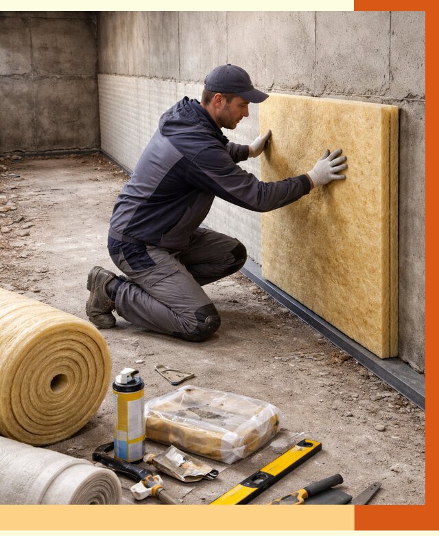 Утепление фундамента изнутри в Малгобеке от 4334 руб./м2 — работы под ключ | ТепломастерМлг