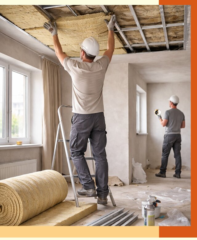 Утепление потолка в частном доме в Малгобеке от 980 руб./м² — работы под ключ | ТепломастерМлг