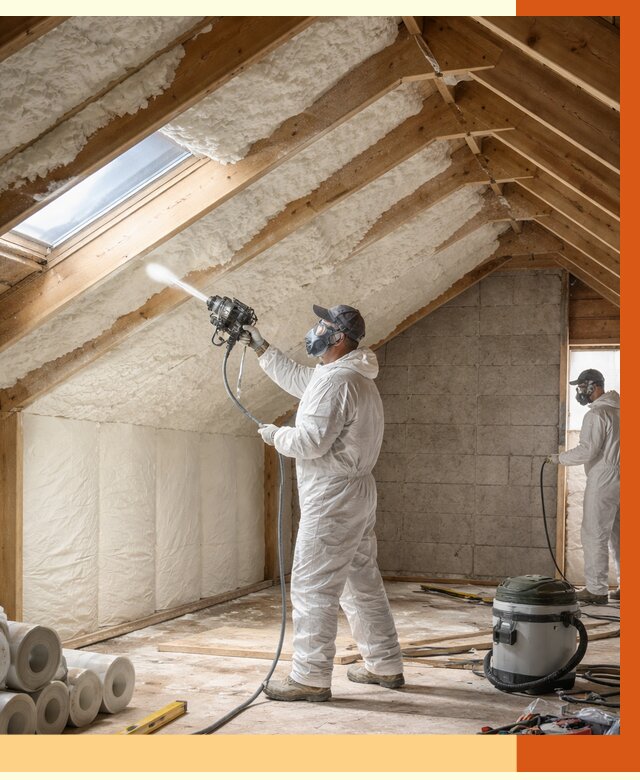 Утепление мансарды ППУ в Малгобеке от 2837 руб./м² — заказать под ключ | ТепломастерМлг