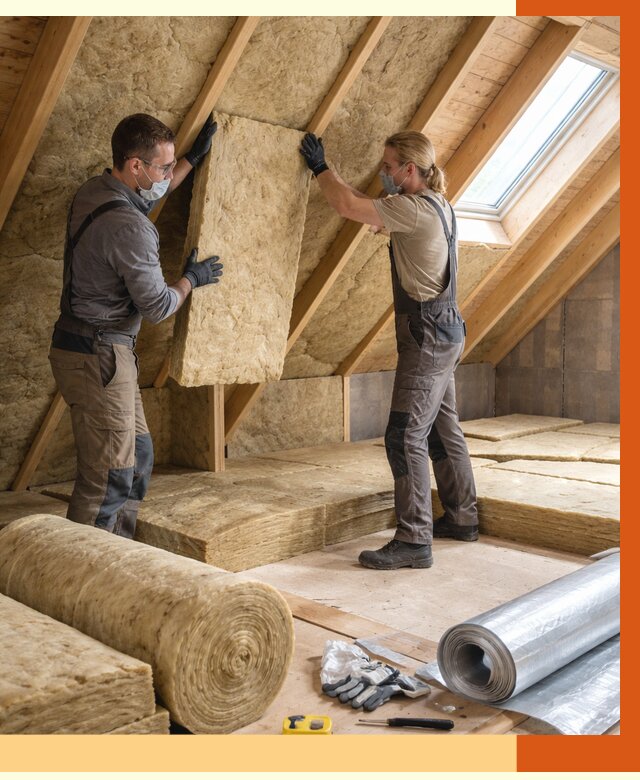 Утепление мансарды минватой в Малгобеке от 4334 руб./м2 — монтаж и пароизоляция | ТепломастерМлг