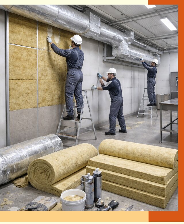 Утепление пищевого цеха в Малгобеке от 12898 руб./м² — комплексно под ключ | ТепломастерМлг