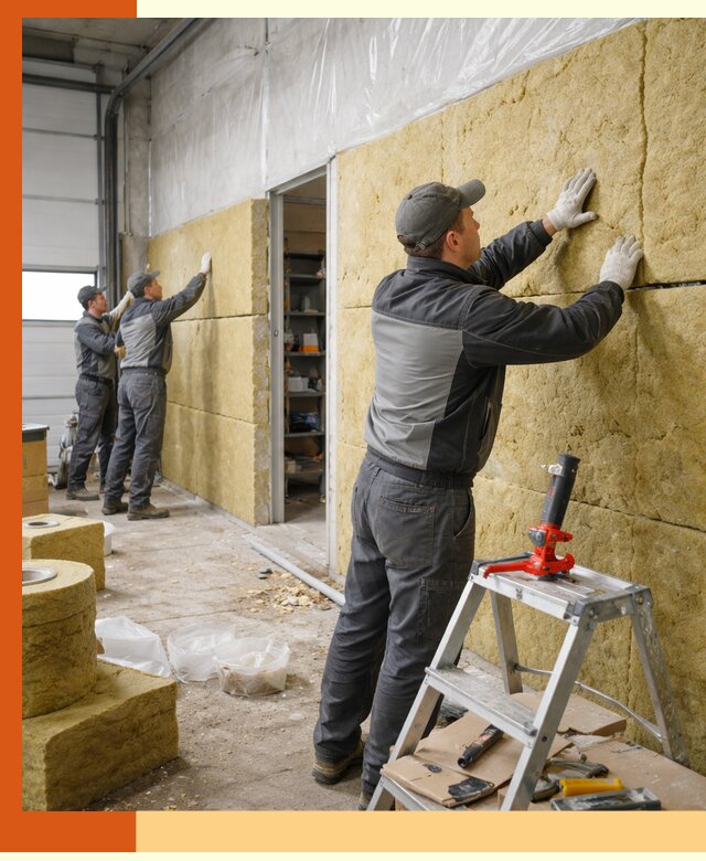 Утепление автосервиса и мастерских в Малгобеке качественно и надёжно