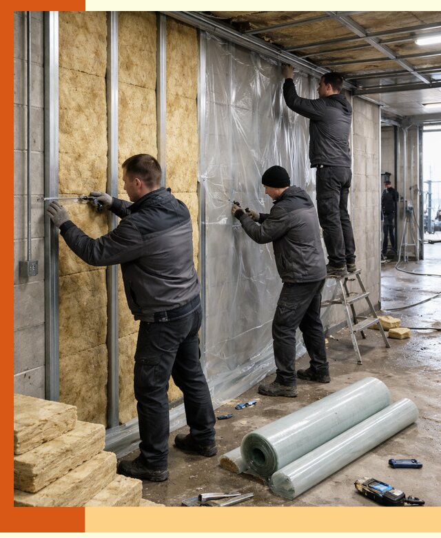 Профессиональное утепление автомойки в Малгобеке для любого типа помещений