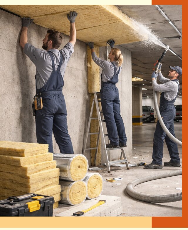 Утепление паркинга в Малгобеке от 7016 руб./м2 — работы под ключ | ТепломастерМлг