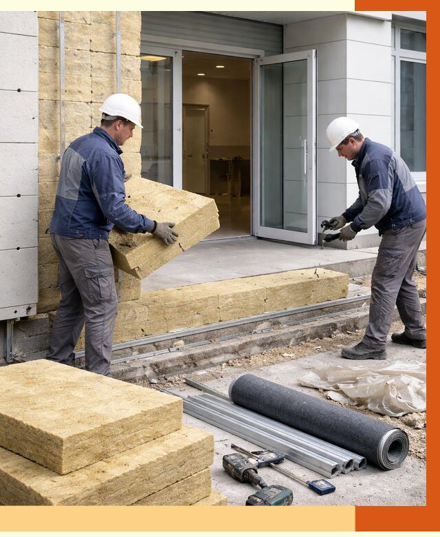 Утепление медицинского центра в Малгобеке под ключ от 12898 руб./м² | ТепломастерМлг