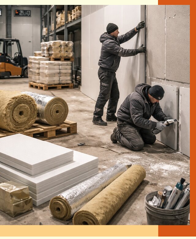 Утепление холодного склада в Малгобеке от 8770 руб/м2 — комплексное под ключ | ТепломастерМлг