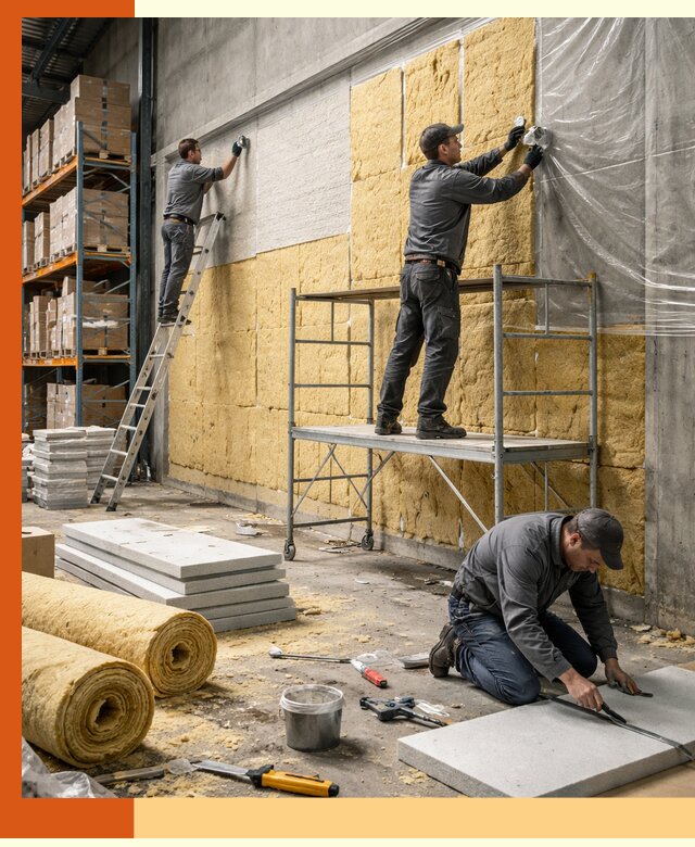 Утепление холодного склада под ключ в Малгобеке