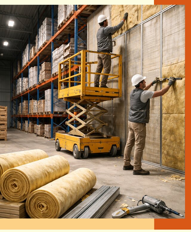 Утепление торгового склада в Малгобеке от 3302 руб/м2 — комплексно и под ключ | ТепломастерМлг