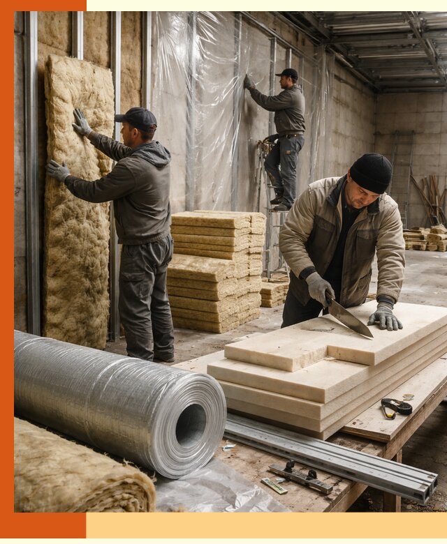 Утепление торгового склада в Малгобеке с энергоэффективными решениями