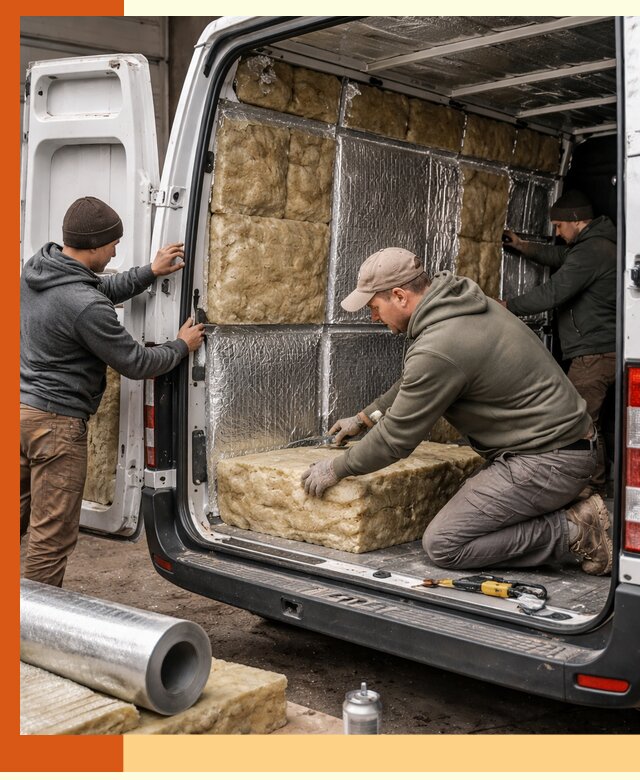 Утепление фургона в Малгобеке: профессиональная теплоизоляция и шумоизоляция
