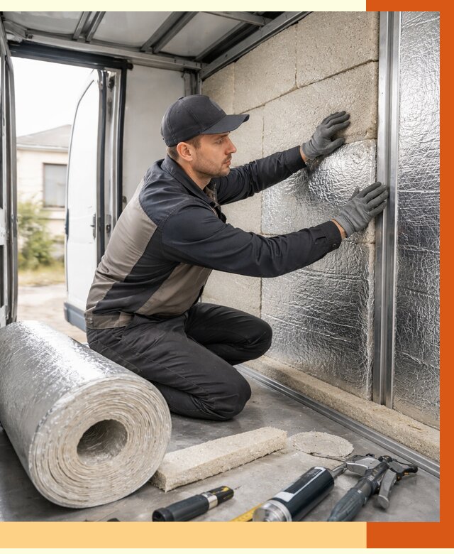 Утепление фургона рефрижератора в Малгобеке от 12898 руб./м² под ключ | ТепломастерМлг