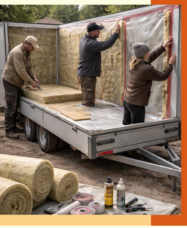 Утепление прицепа в Малгобеке под ключ от 12898 руб. — комплекс от ТепломастерМлг