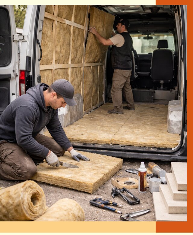 Утепление кемпера в Малгобеке под ключ от 12382 руб. — профессионально | ТепломастерМлг