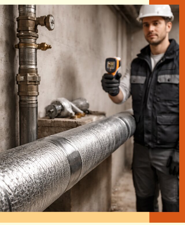 Утепление труб водоснабжения в Малгобеке от 8770 руб. за м² — услуги ТепломастерМлг