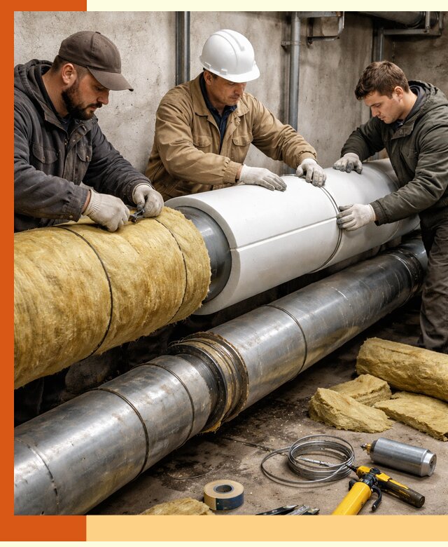Утепление трубопровода в Малгобеке с гарантией энергоэффективности