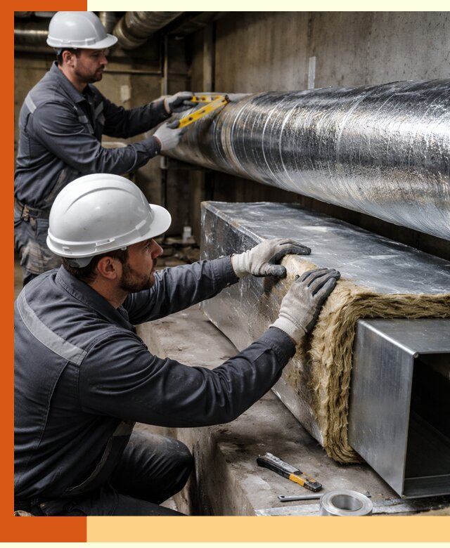 Профессиональное утепление воздуховодов и теплоизоляция в Малгобеке