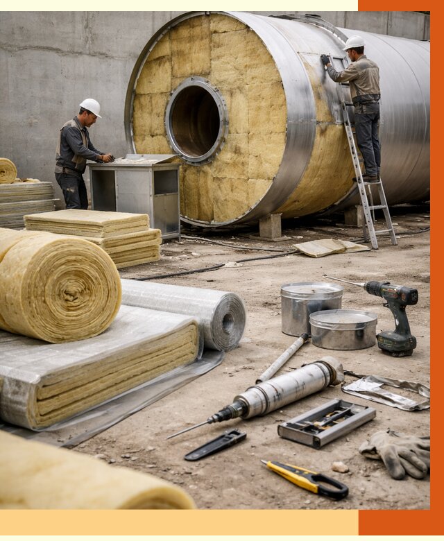 Утепление резервуара с топливом в Малгобеке от 28375 руб. под ключ | ТепломастерМлг