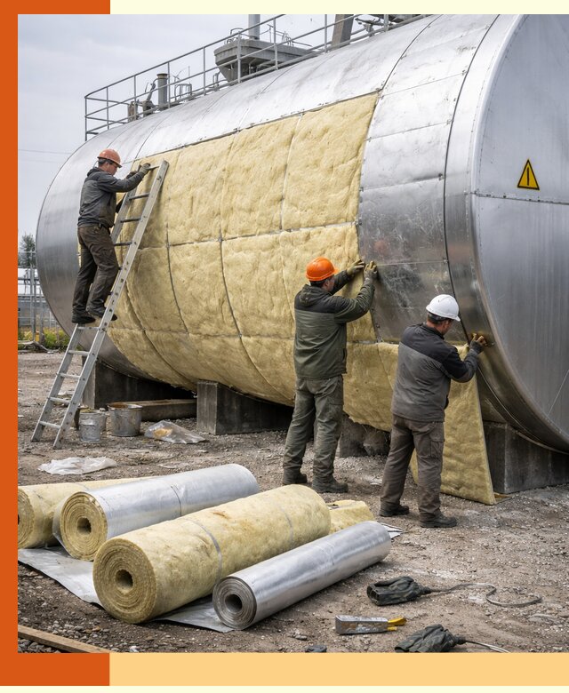 Утепление резервуаров с топливом в Малгобеке надежно и экономично