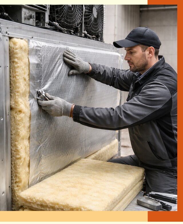 Утепление холодильного агрегата в Малгобеке от 8770 руб. под ключ | ТепломастерМлг