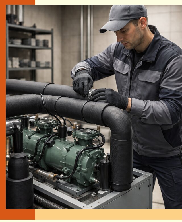 Утепление холодильного агрегата и теплоизоляция в Малгобеке