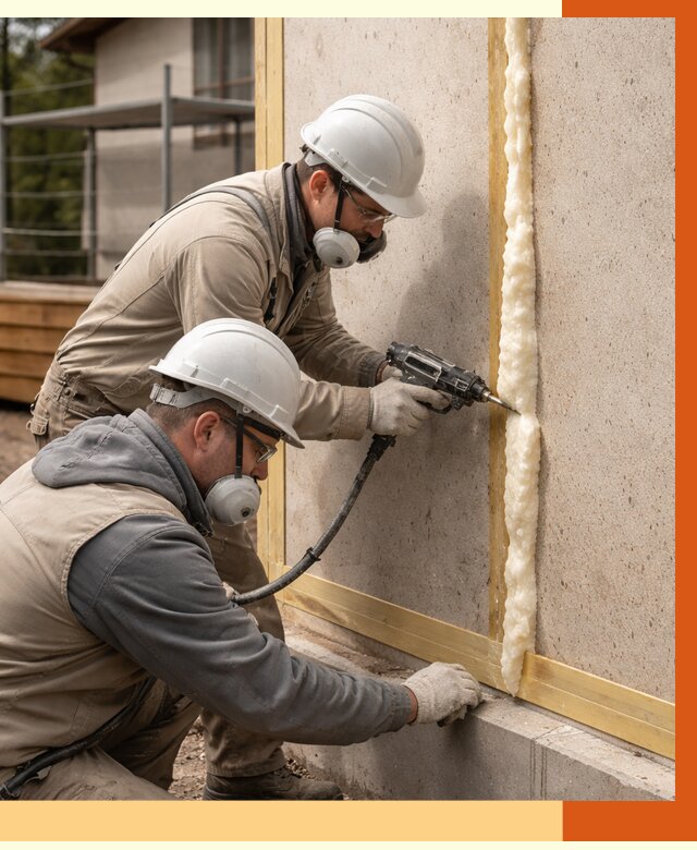 Утепление сип панелей ППУ в Малгобеке от 4953 руб. под ключ | ТепломастерМлг