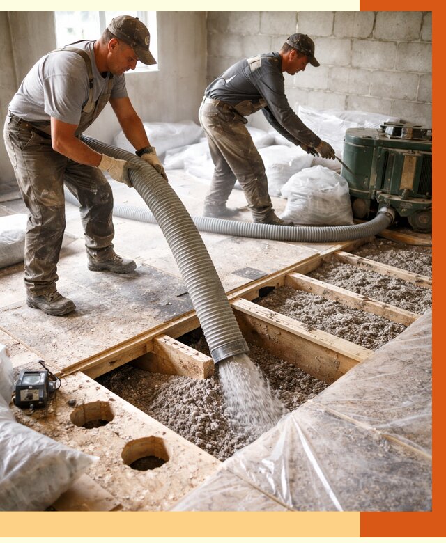 Заполнение пустот перекрытий в Малгобеке от 4643 руб. под ключ | ТепломастерМлг