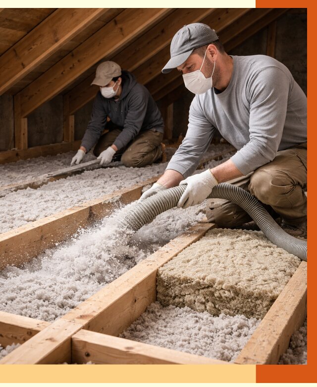 Заполнение полостей чердачного перекрытия в Малгобеке от 4643 руб. | ТепломастерМлг