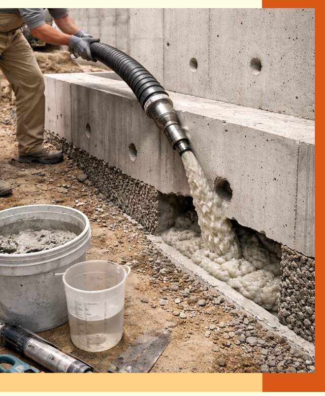 Заполнение полостей фундамента в Малгобеке от 7016 руб. под ключ | ТепломастерМлг