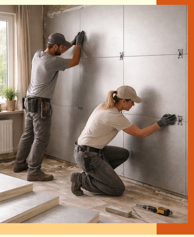 Утепление PIR панелями в Малгобеке от 4334 руб. под ключ | ТепломастерМлг