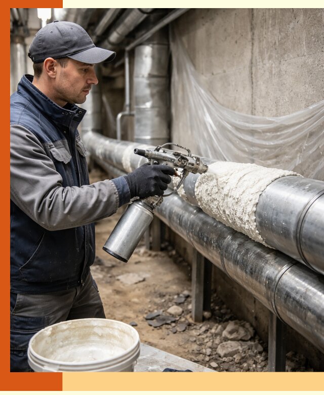 Утепление труб жидкой теплоизоляцией в Малгобеке