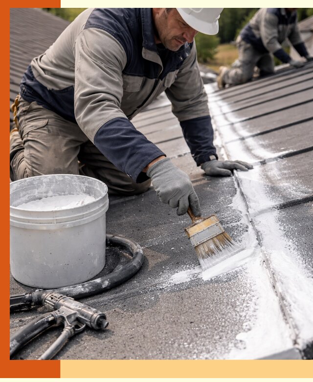 Утепление кровли жидкой теплоизоляцией в Малгобеке