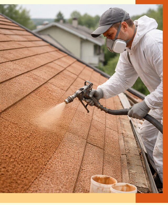 Утепление кровли жидкой пробкой в Малгобеке от 2786 руб./м² под ключ | ТепломастерМлг